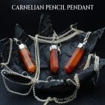 Carnelian Pencil Pendant