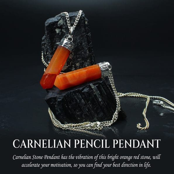 Carnelian Pencil Pendant