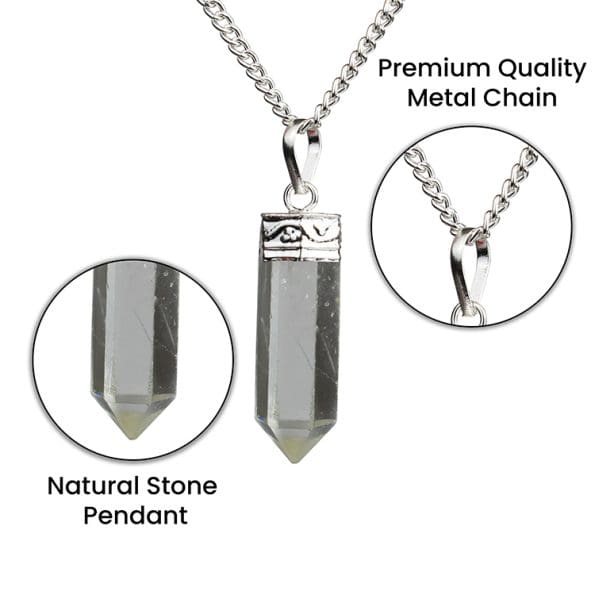 Clear Quartz pencil Pendant