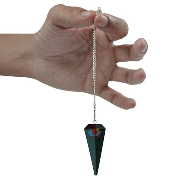 Green Goldstone Crystal Dowsing Pendulum