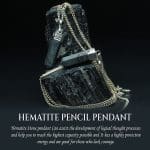 Hematite Pencil Pendant