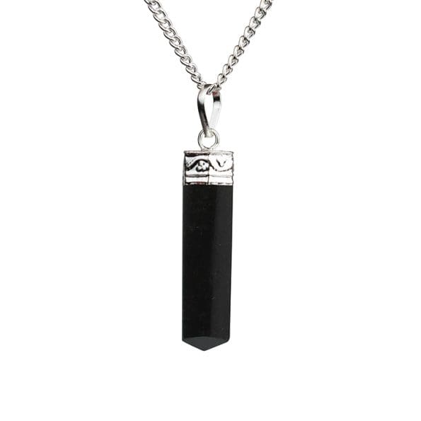 Black Tourmaline Small Pencil Pendant