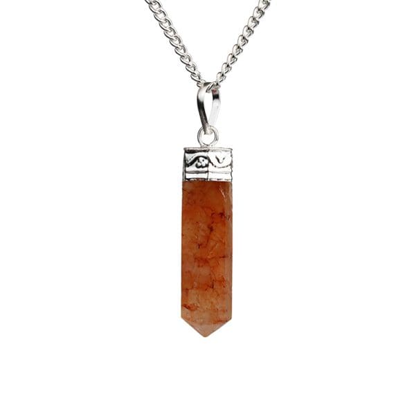 Red Aventurine Pencil Pendant