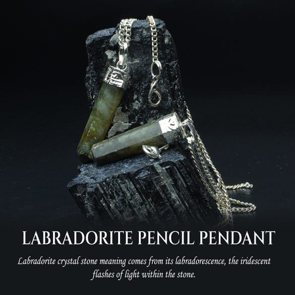 Labradorite Pencil Pendant