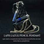 Lapis Lazuli Pencil Pendant