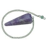 Lepidolite Crystal Dowsing Pendulum