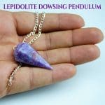 Lepidolite Crystal Dowsing Pendulum