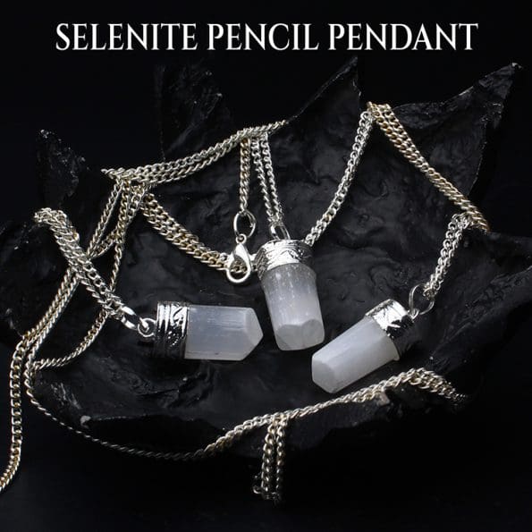 Selenite Small Pendant