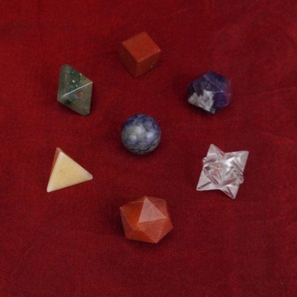 7 Chakra Platonic Sacred Geometry Set of 7