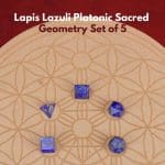 Lapis Lazuli Platonic Sacred Geometry Set of 5