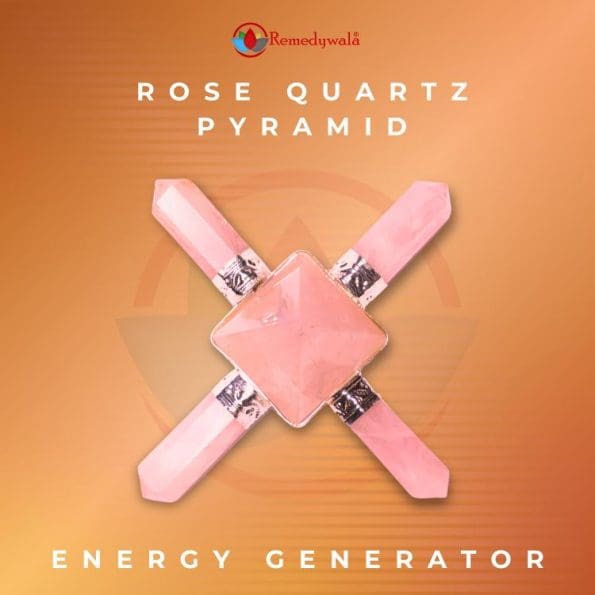 Rose Quartz Pyramid Energy Generator