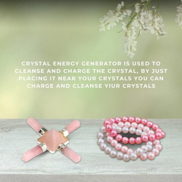 Rose Quartz Pyramid Energy Generator