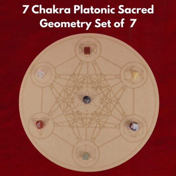 7 Chakra Platonic Sacred Geometry Set of 7