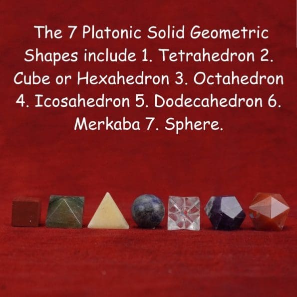 7 Chakra Platonic Sacred Geometry Set of 7