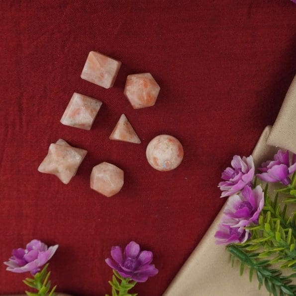 Sunstone Platonic Sacred Geometry Set of 7