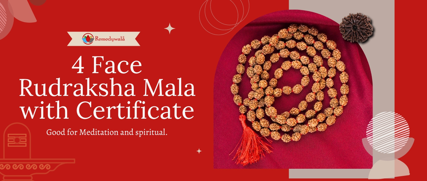 4 Mukhi Rudraksha Mala