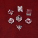 Clear Quartz Platonic Sacred Geometry Set of 7