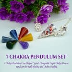 7 Chakra Pendulum Set