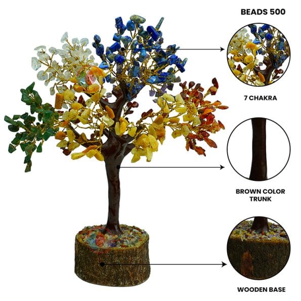 7 Chakra Tree 500 Beads (Medium)