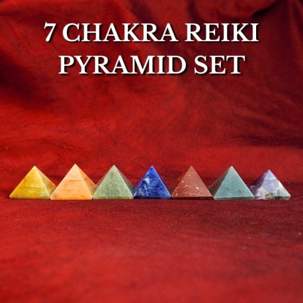 7 chakra Reiki Pyramid Set