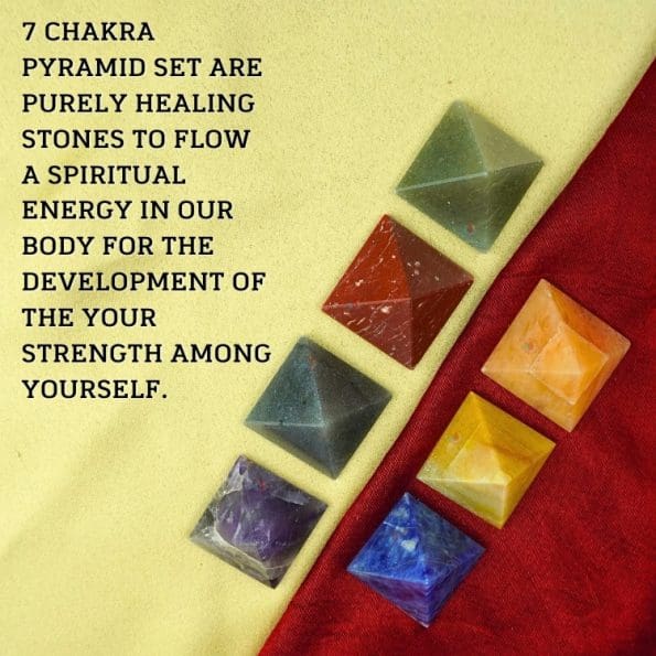 7 chakra Reiki Pyramid Set