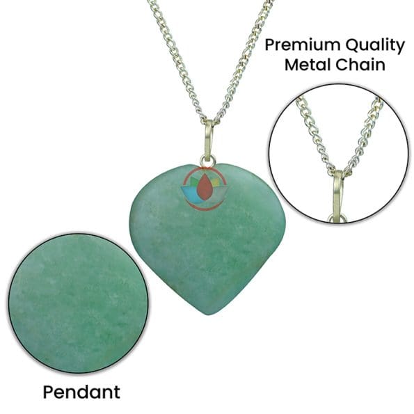 Amazonite Heart Shape Pendant