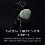 Amazonite Heart Shape Pendant