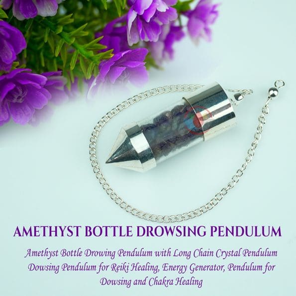 Amethyst Bottle Drowsing Pendulum