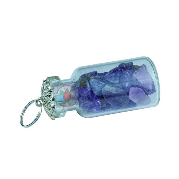 Amethyst Chip Stone Bottle Pendant