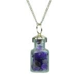 Amethyst Chip Stone Bottle Pendant