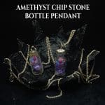 Amethyst Chip Stone Bottle Pendant