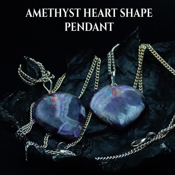 Amethyst Heart Shape Pendant