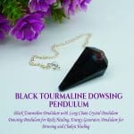 Black Tourmaline Crystal Dowsing Pendulum