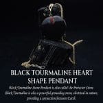 Black Tourmaline Heart Shape Pendant