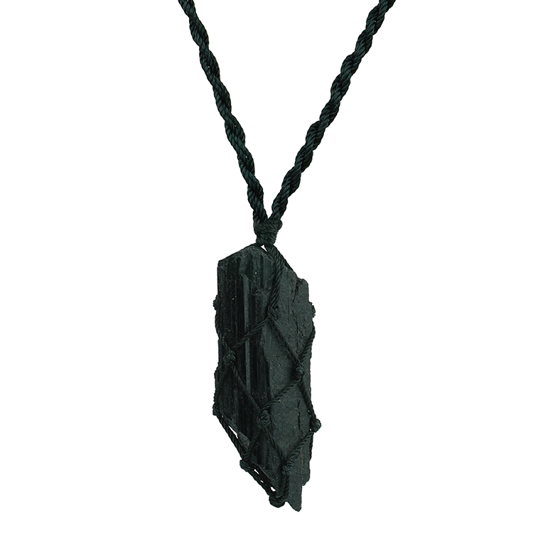 Buy Black Tourmaline Pencil Pendant Online From Premium Crystal Store at  Best Price - The Miracle Hub