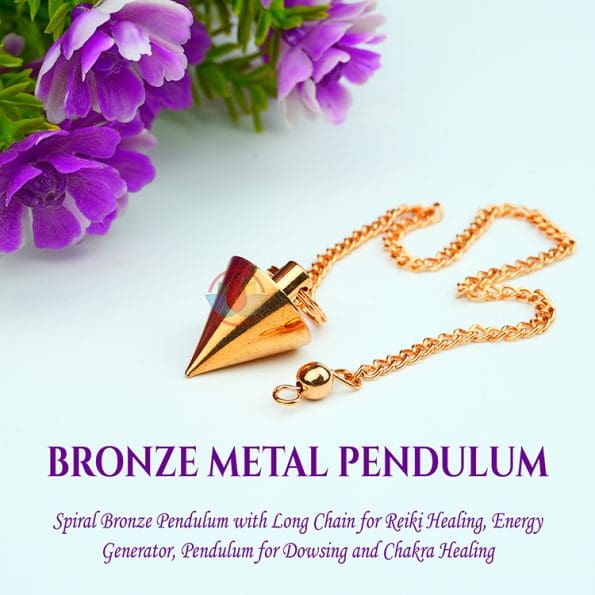 Bronze Round Cone Metal Pendulm