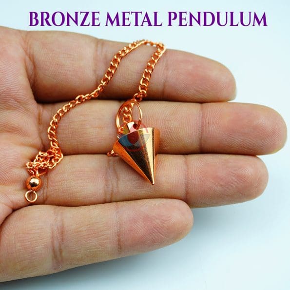 Bronze Round Cone Metal Pendulm