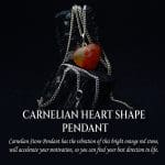 Carnelian Heart Shape Pendant