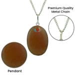 Carnelian Oval Shape Pendant