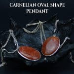 Carnelian Oval Shape Pendant