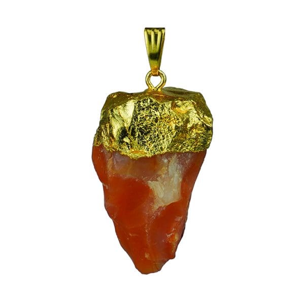 Carnelian Raw Stone Pendant