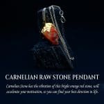 Carnelian Raw Stone Pendant