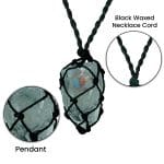 Clear Quartz Thread Cage Raw Stone Pendant