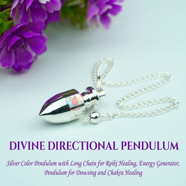 Energized Silver Metal Divine Directional Pendulum