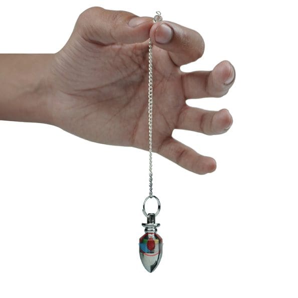 Energized Silver Metal Divine Directional Pendulum