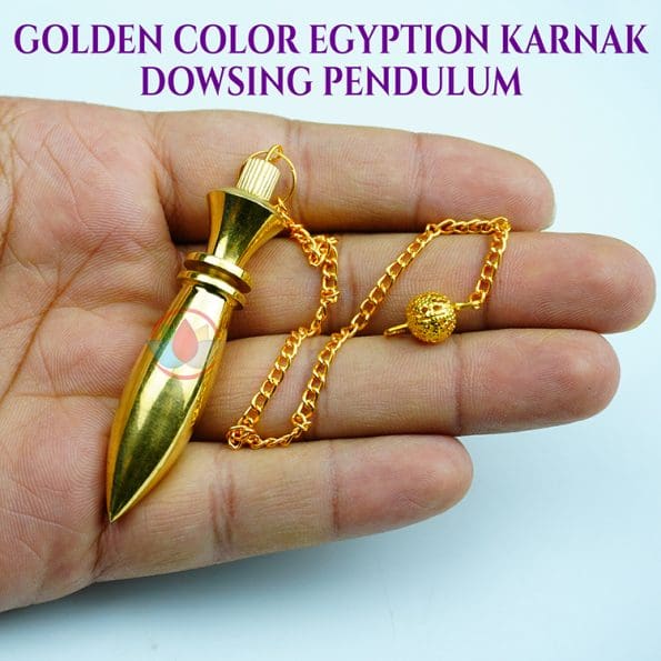 Golden Color Egyption Karnak Dowsing Pendulum