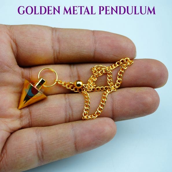 Golden Color Cone Shape Metal Pendulum