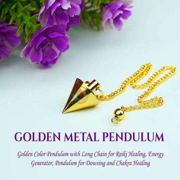 Golden Color Cone Shape Metal Pendulum