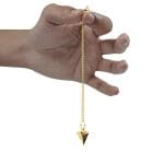 Golden Color Cone Shape Metal Pendulum