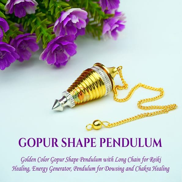 Golden Color Gopur Shape Pendulum